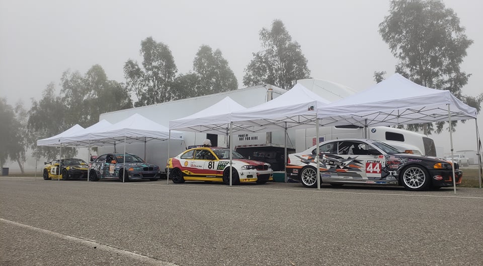 Fully loaded team for SCCA weekend at Buttonwillow