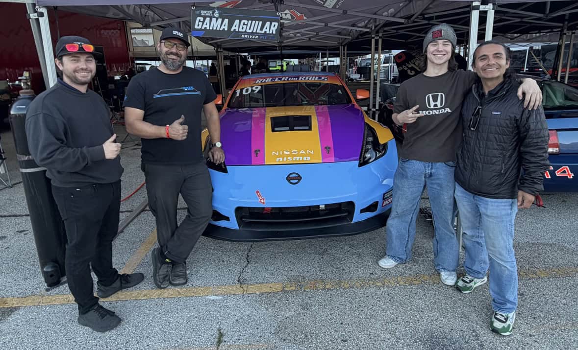 Jordan and Jack in front of the #109